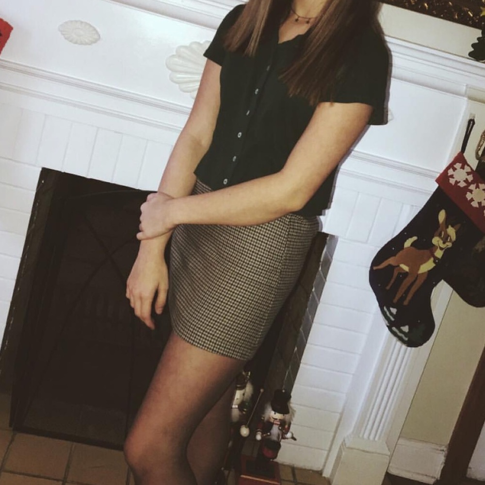 cute gingham skirt